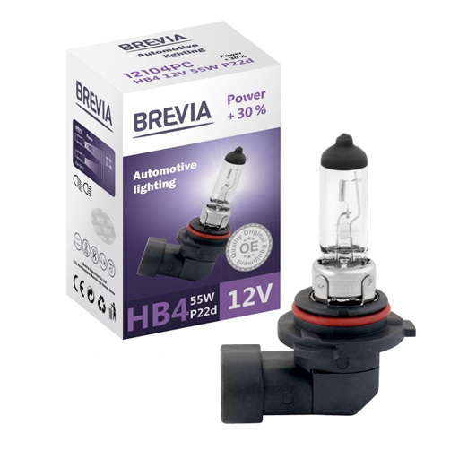 Галогенова лампа Brevia HB4 12V 55W Power +30% 12104PC