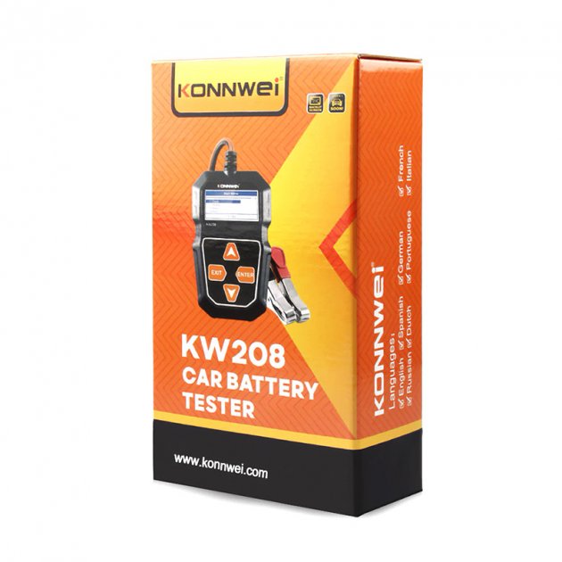 Тестер автомобільного акумулятора Konnwei KW208 - Зображення 5