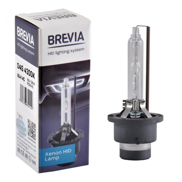 Ксенонова лампа Brevia 85414MP D4S +50% 4300K 42V 35W PK32d-2 1шт