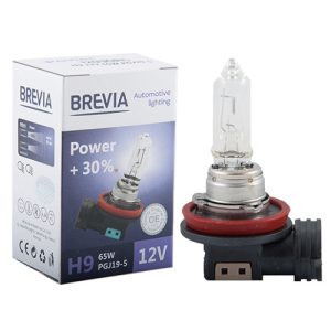 Галогенова лампа Brevia H9 12V 65W Power +30% 12090PC