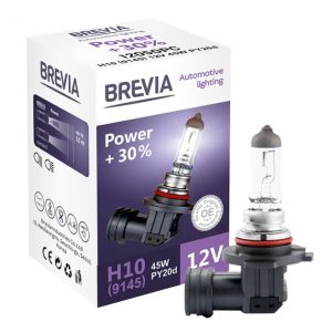 Галогенні лампи Brevia H10 12V 45W PY20d Power +30% CP 12050PC