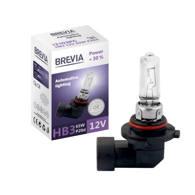 Галогенова лампа BREVIA HB3 POWER +30% 12103PC