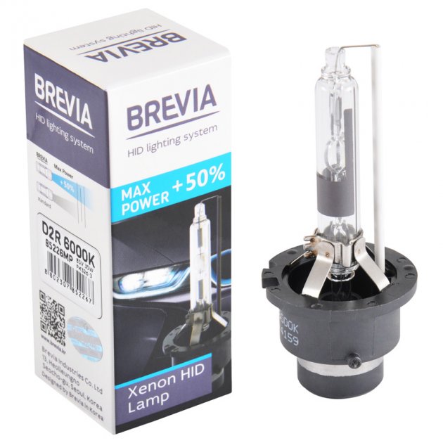 Ксенонова лампа Brevia D2R +50% 6000K 85V 35W 1шт 85226MP