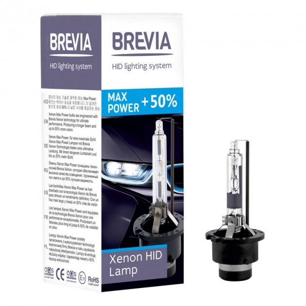 Ксенонова лампа BREVIA D2R 5500K Max Power +50% (85225MPC)