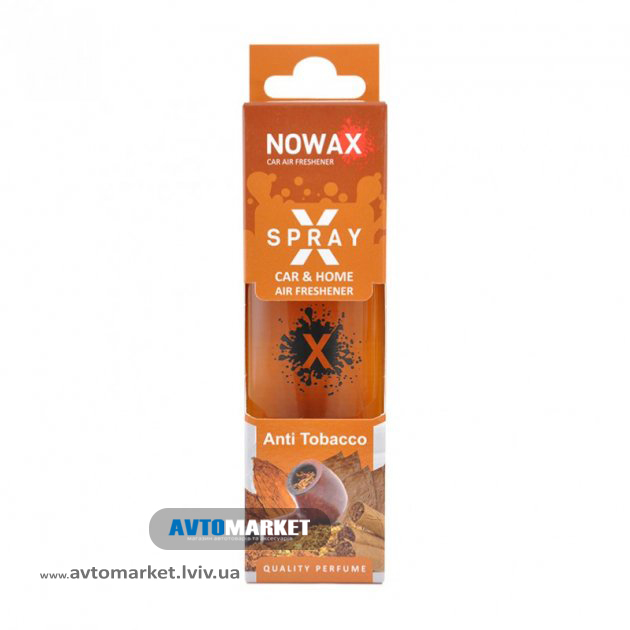 Ароматизатор Anti Tobacco 50мл з розпилювачем NOWAX X Spray (NX07606)