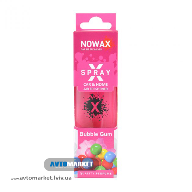 Ароматизатор Bubble Gum 50мл з розпилювачем NOWAX X Spray (NX07594)
