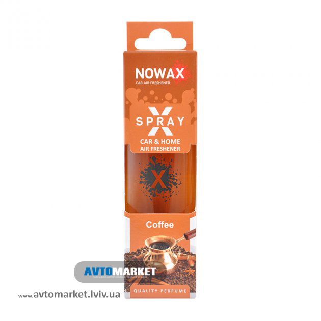 Ароматизатор Coffee 50мл з розпилювачем NOWAX X Spray (NX07596)
