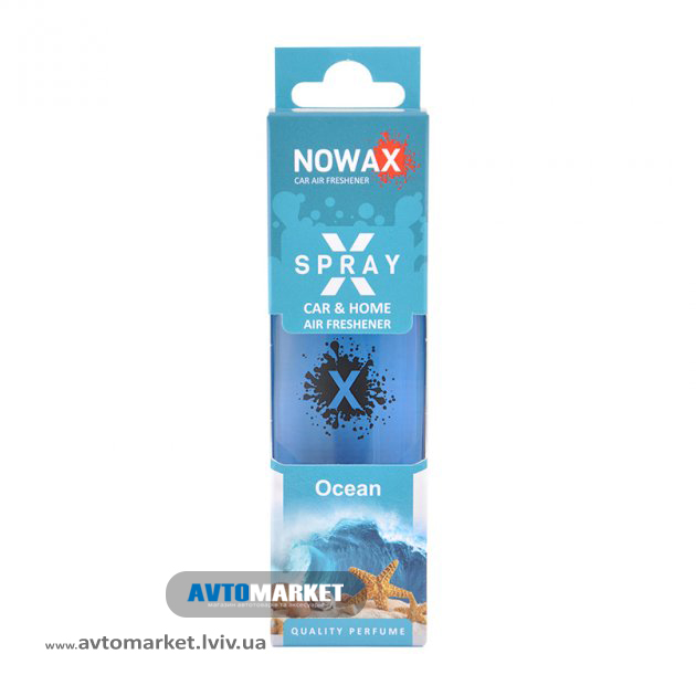 Ароматизатор Ocean 50мл з розпилювачем NOWAX X Spray (NX07599)