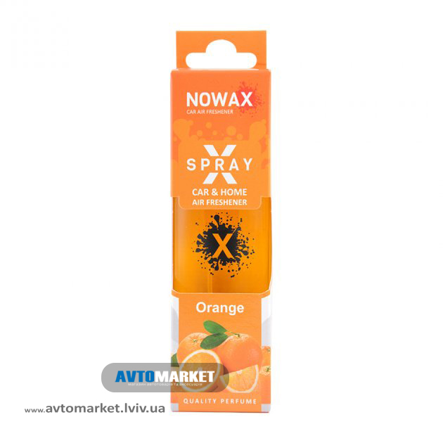 Ароматизатор Orange 50мл з розпилювачем NOWAX X Spray (NX07595)
