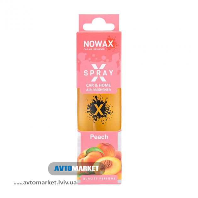 Ароматизатор Peach 50мл з розпилювачем NOWAX X Spray (NX07602)