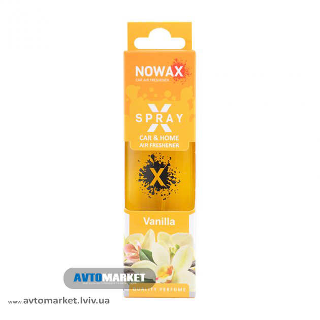 Ароматизатор Vanilla 50мл з розпилювачем NOWAX X Spray (NX07591)