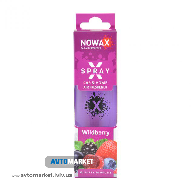 Ароматизатор Wildberry 50мл з розпилювачем NOWAX X Spray (NX07604)