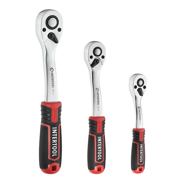 Набір інструментів 1/2 "& 3/8" & 1/4 ", 171ед., Cr-V STORM INTERTOOL ET-8171 - Зображення 4