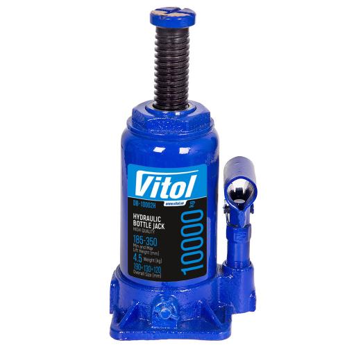 Домкрат гідравлічний пляшковий Vitol 10т 190-350мм (ДБ-10002H) - Зображення 4