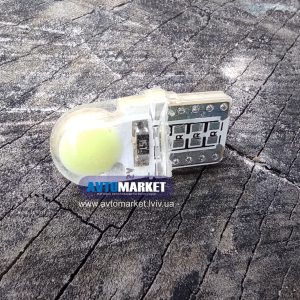 LED лампа T10 W5W 2 кристали 12V біла mini в силіконі