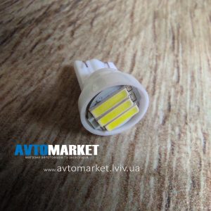 Автомобільна світлодіодна LED лампа W5W T10 (3 діода) біла
