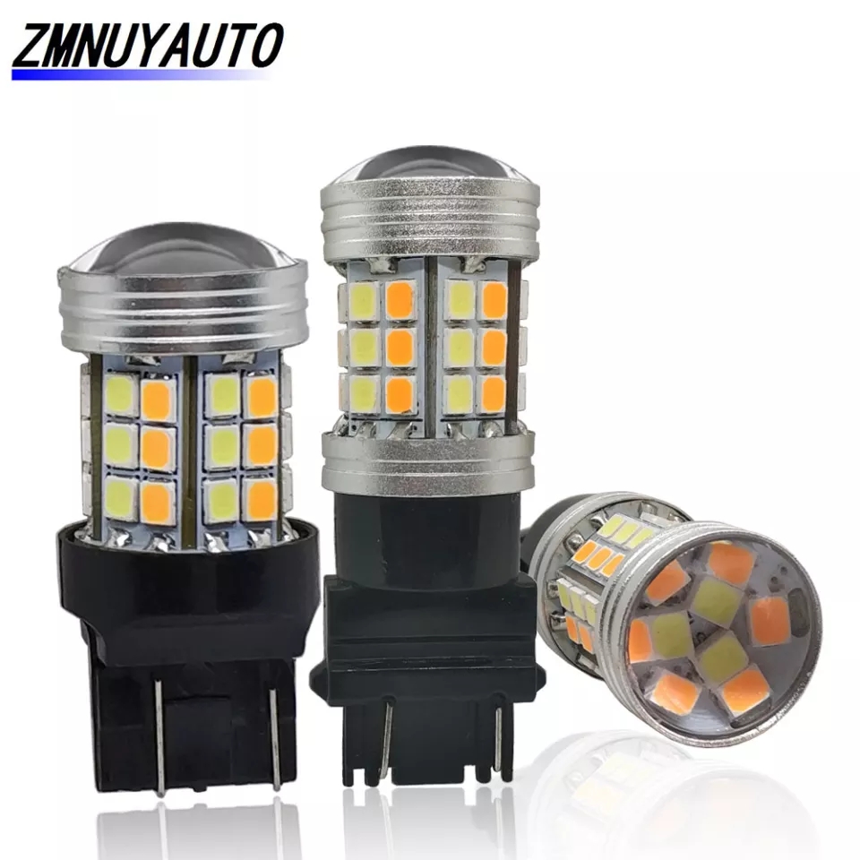 Світлодіодна LED лампа T20 T25 w21/5w w27/7w, два режима червоно-жовта