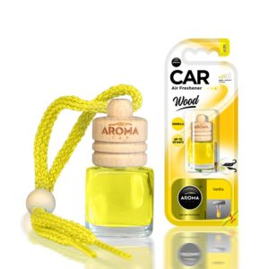 Ароматизатор в автомобіль з ароматом Ванілі 6 мл Aroma Car Wood VANILLA (63107)