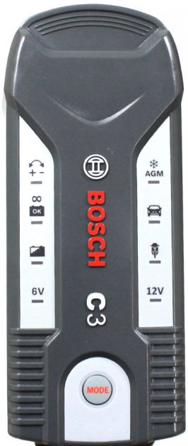 Зарядний пристрій Bosch C3, 6-12V, 14-120 A/год (018999903M) - Зображення 4