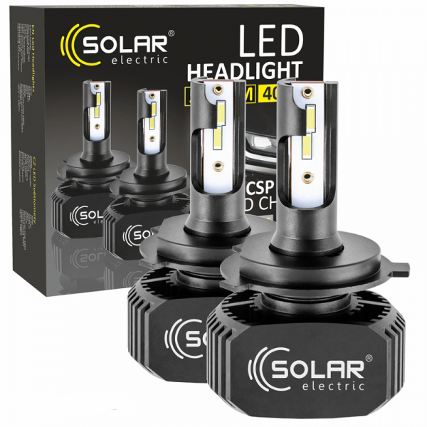 LED лампа SOLAR H4 12/24V 40W 5000Lm 6000K CSP1860 8204 (2 шт.)