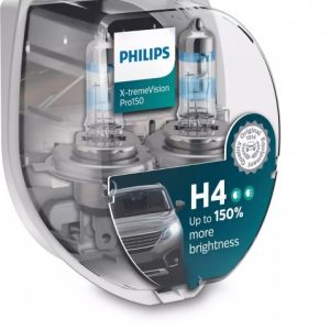 Автолампи PHILIPS 12342XVPS2 H4 60/55W P43T 12V X-tremeVision Pro150 +150%