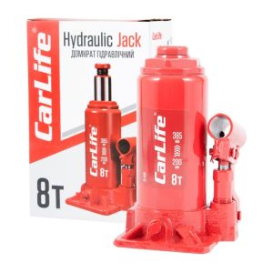 Домкрат пляшковий 8 т 200-385 мм гідравлічний CARLIFE (BJ408)