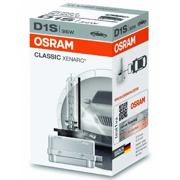 Штатна ксенонова лампа Osram D1S Xenarc Classic 66140CLC-FS 35w P32d-2 4150k
