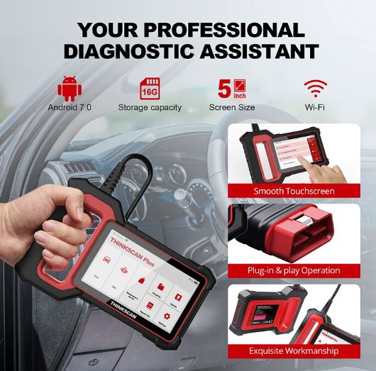 Сканер THINKCAR Thinkscan Plus S4 - Зображення 3