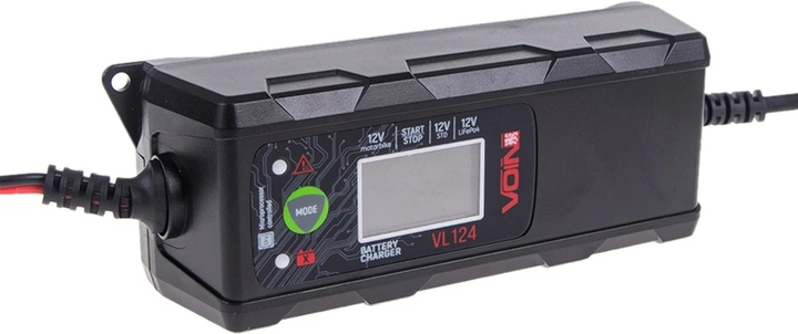 Зарядний пристрій VOIN VL-124 12V/4A/3-120AHR/LCD/Імпульсний (VL-124)