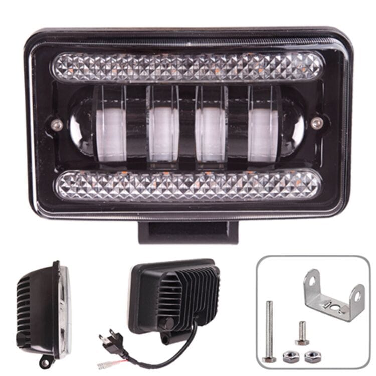 Фара робочого світла + DRL LP-7716 HI + LOW (150 * 90 * 70) 9-36V/40W/6000K (LP-7716)