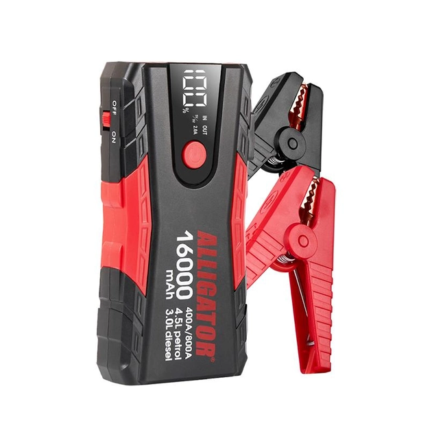 Пусковий пристрій Alligator Jump Starter 400A/800A 16000mAh JS840 - Зображення 3