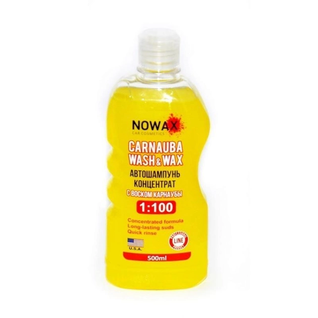 Автошампунь Nowax Carnauba Wash & Wax концентрат 1:100 500мл