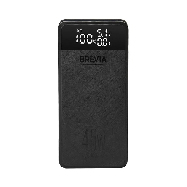 Універсальна мобільна батарея Brevia 20000mAh 45W Li-Pol, LCD - Зображення 3