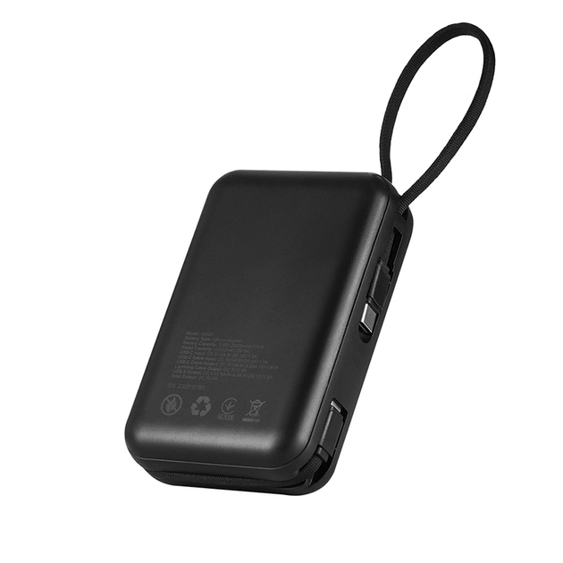 Універсальна мобільна батарея Brevia 20000mAh 22.5W Type-C+Lightning Cable, Li-Pol, LCD - Зображення 3