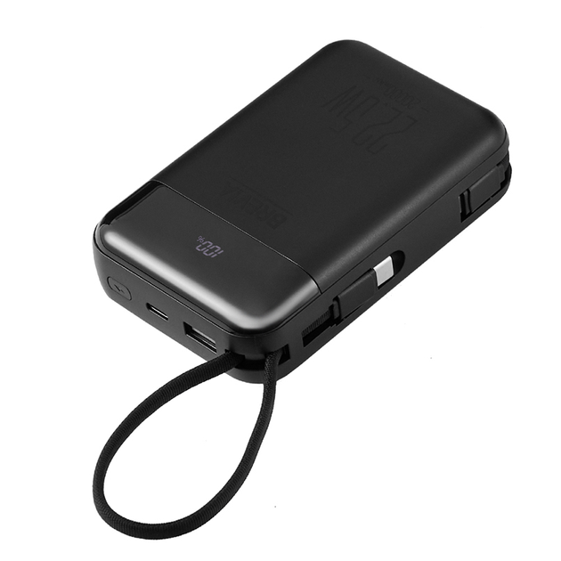 Універсальна мобільна батарея Brevia 20000mAh 22.5W Type-C+Lightning Cable, Li-Pol, LCD - Зображення 5