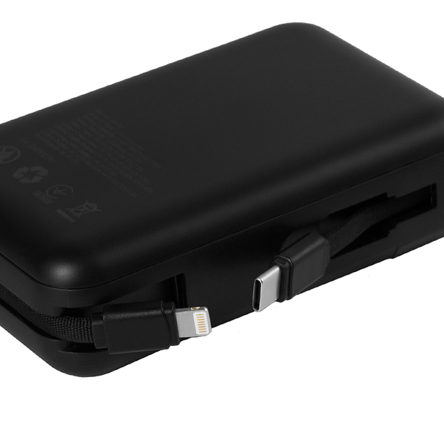 Універсальна мобільна батарея Brevia 20000mAh 22.5W Type-C+Lightning Cable, Li-Pol, LCD - Зображення 8