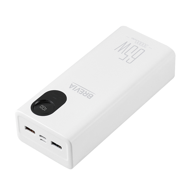 Універсальна мобільна батарея Brevia 30000mAh 65W Li-Pol, LCD - Зображення 5