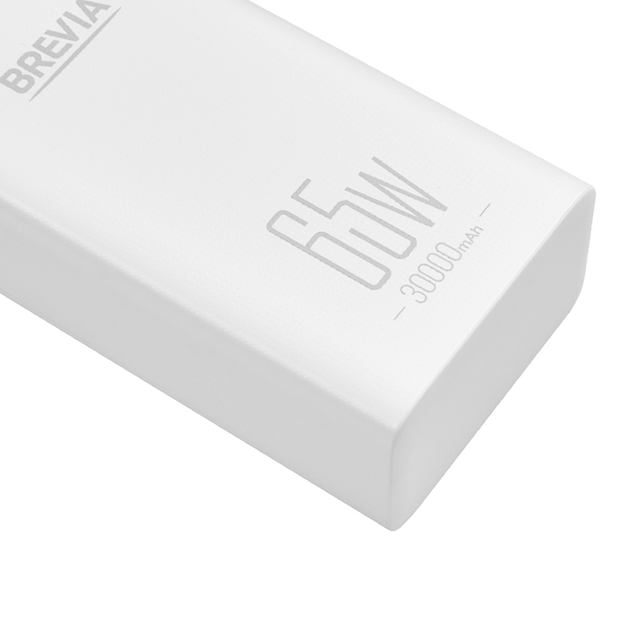 Універсальна мобільна батарея Brevia 30000mAh 65W Li-Pol, LCD - Зображення 6