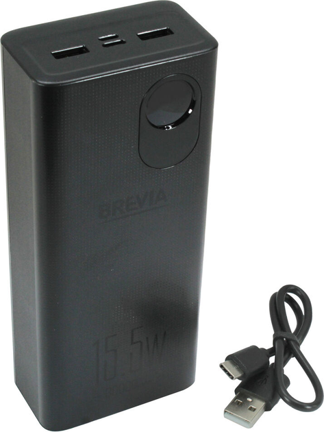 Портативний зарядний пристрій 30000mah (Brevia) 15W Li-Pol