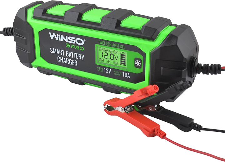 Зарядний пристрій АКБ Winso Pro LCD 10 A 12 В 4-200 А/год - Зображення 2