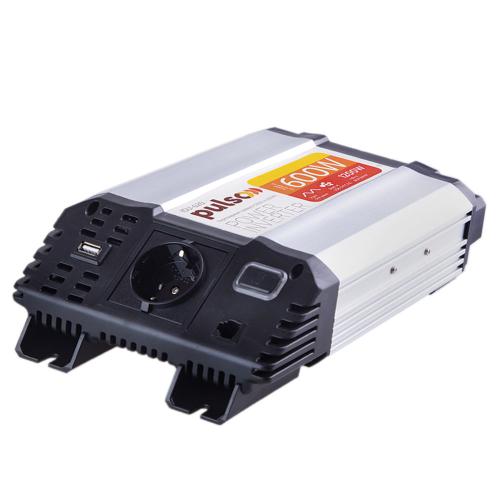 Перетворювач напруги (інвертор) PULSO/ISU- 620/12V-220V/600W/USB-5VDC2.0A/син.хвиля/клеми (ISU-620) - Зображення 3