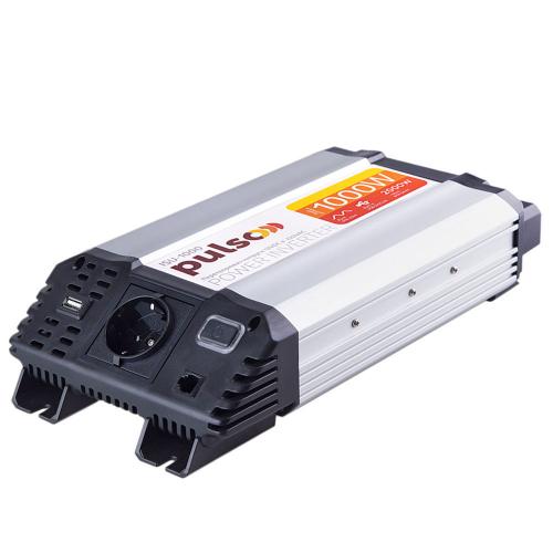 Перетворювач напруги PULSO/ISU-1000/12V-220V/1000W/USB-5VDC2.0A/син.хвиля/клеми (ISU-1000) - Зображення 2