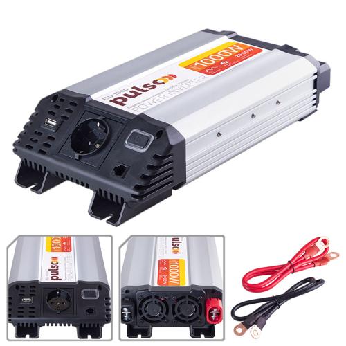 Перетворювач напруги PULSO/ISU-1000/12V-220V/1000W/USB-5VDC2.0A/син.хвиля/клеми (ISU-1000) - Зображення 5