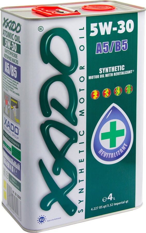 Моторна олива XADO Atomic Oil 5W-30 A5/B5 RED BOOST синтетична 4л.