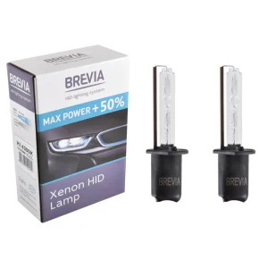 Ксенонова лампа Brevia H1 +50% автолампа 4300K ​ P14.5s 2 шт (12143MP)