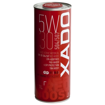 Моторна олива XADO Atomic Oil 5W-30 504/507 RED BOOST синтетична 1л.