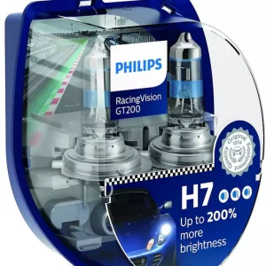 Автолампи Philips H7 RacingVision GT200 + 200% 2 шт. (12972RGTS2)