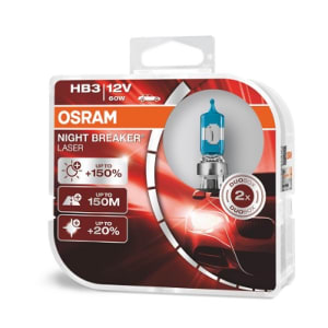Лампочи OSRAM Night Breaker Laser галоген HB3 2 шт, 12 В, 60 Вт