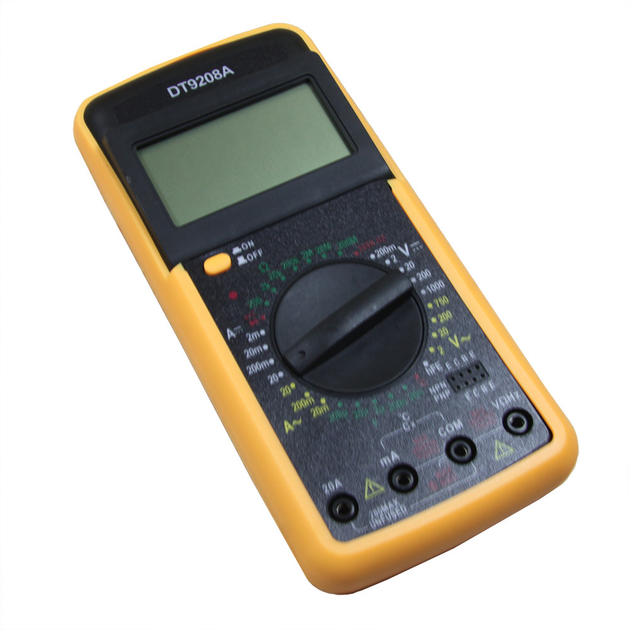 Цифровий функціональний мультиметр (тестер) DT-9208A - Зображення 2