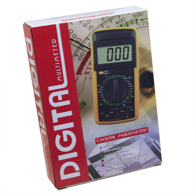 Цифровий функціональний мультиметр (тестер) DT-9208A